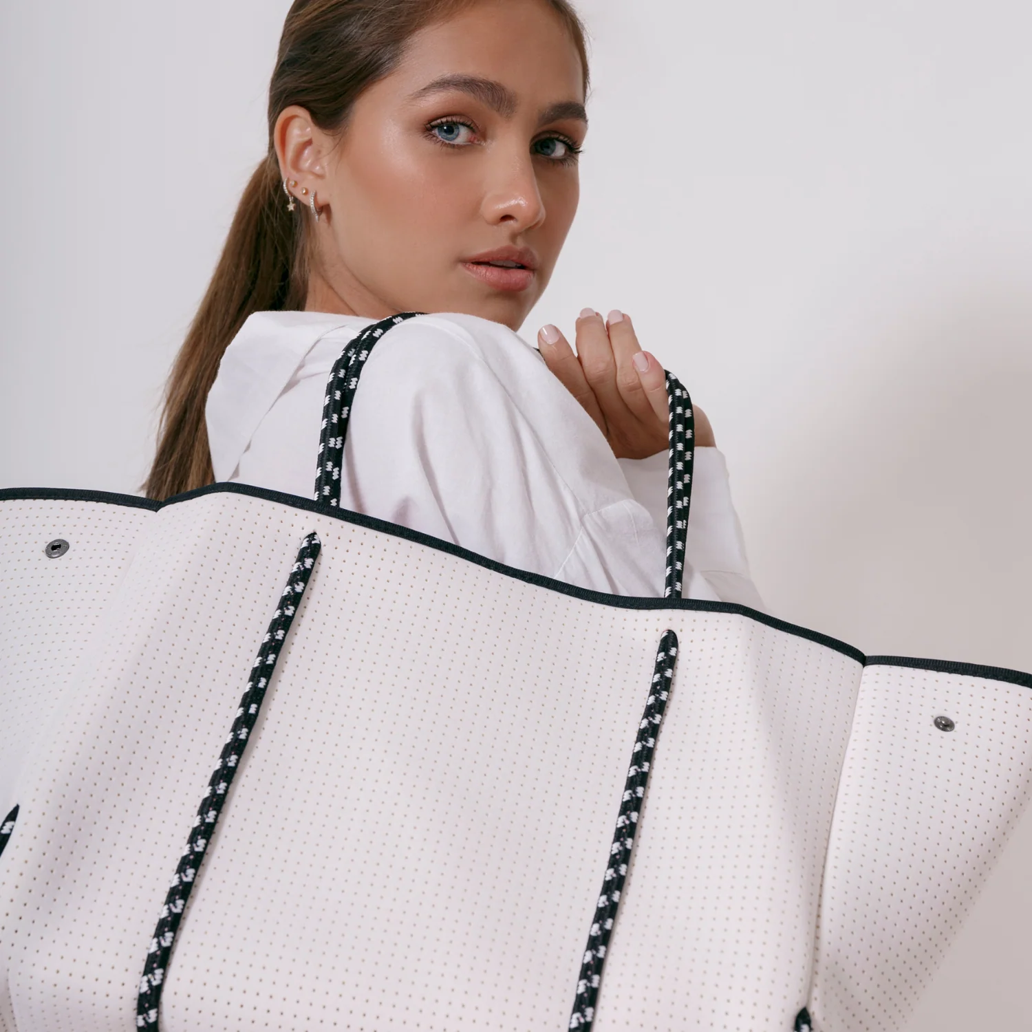 EVERYDAY TOTE WHITE PINK - Image 6