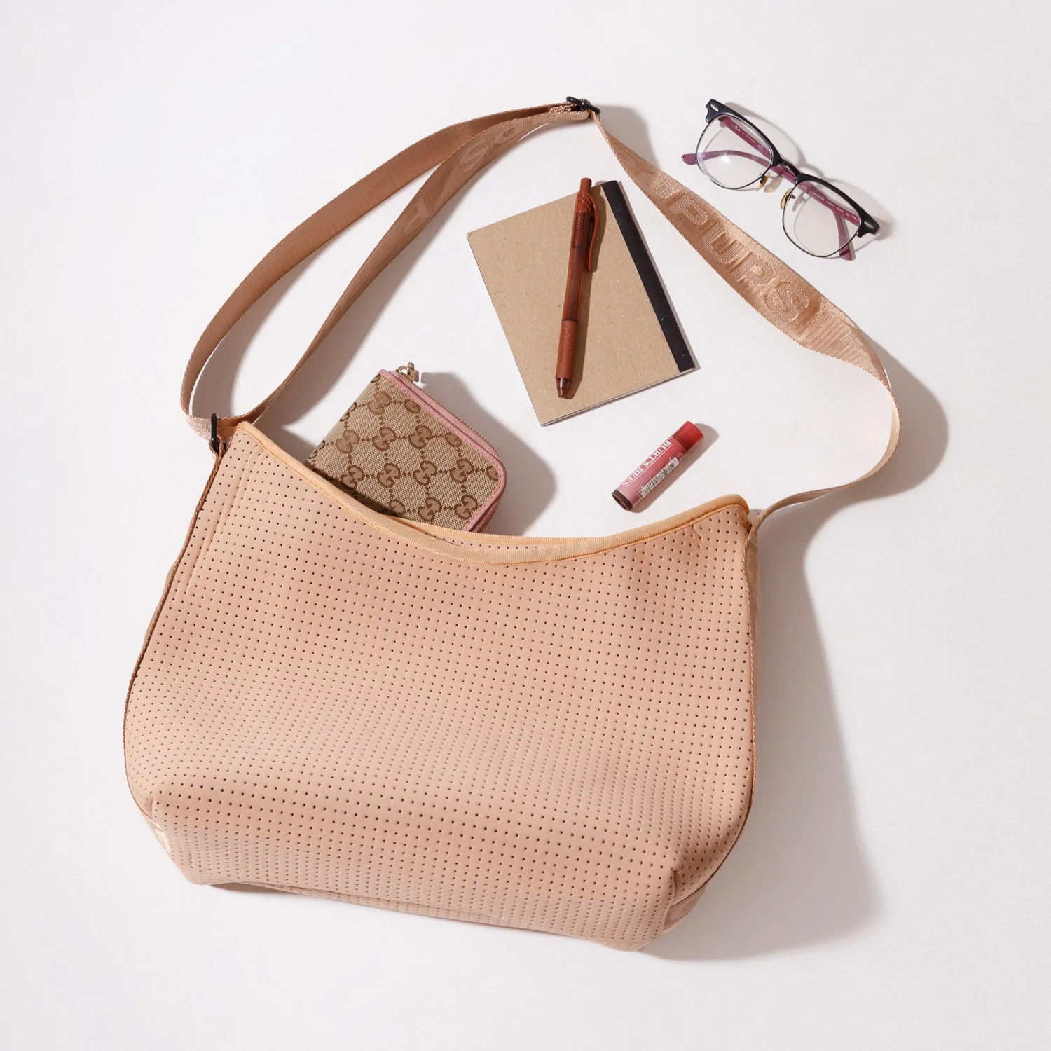 HOBO CROSSBODY BAG TAN - Image 4