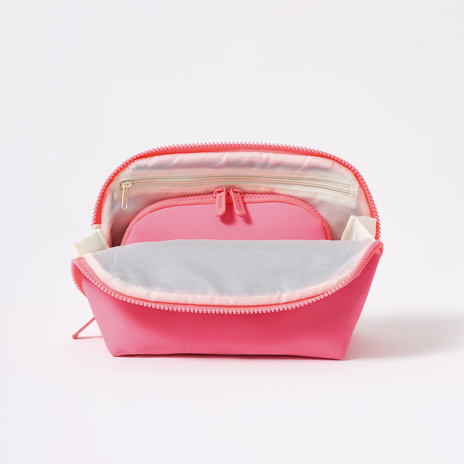 MAKEUP POUCH SET NEON PINK - Image 3